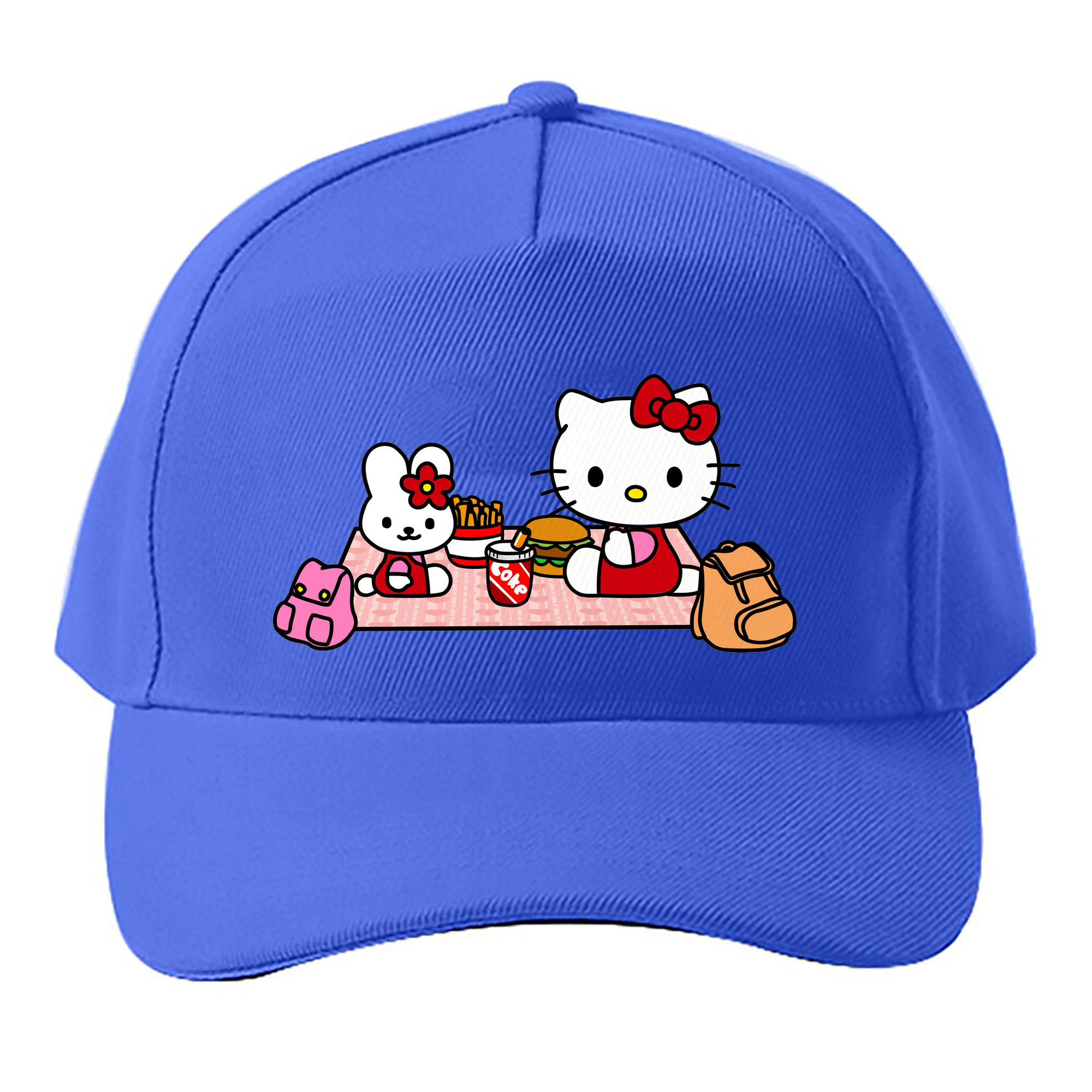 （画像用） Hello Kitty ハローキティ ベースボールキャップ 綿100％ 男女兼用 帽子 スポーツ